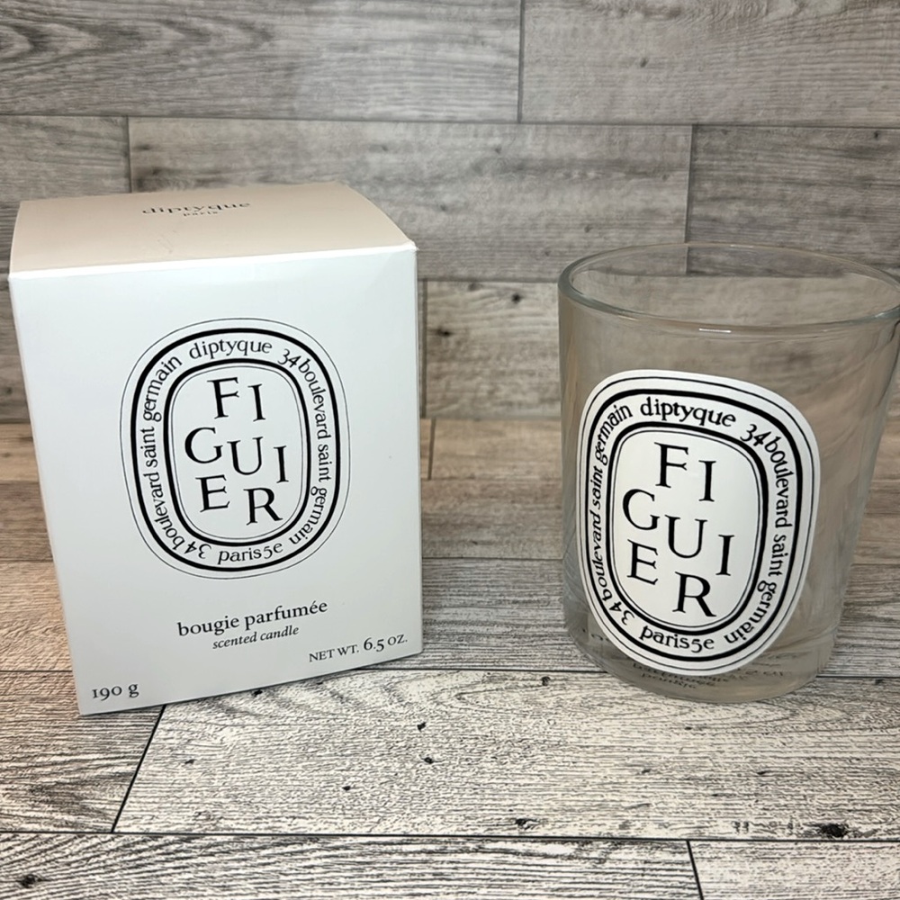 Diptyque Empty Glass Candle Jar Figuier